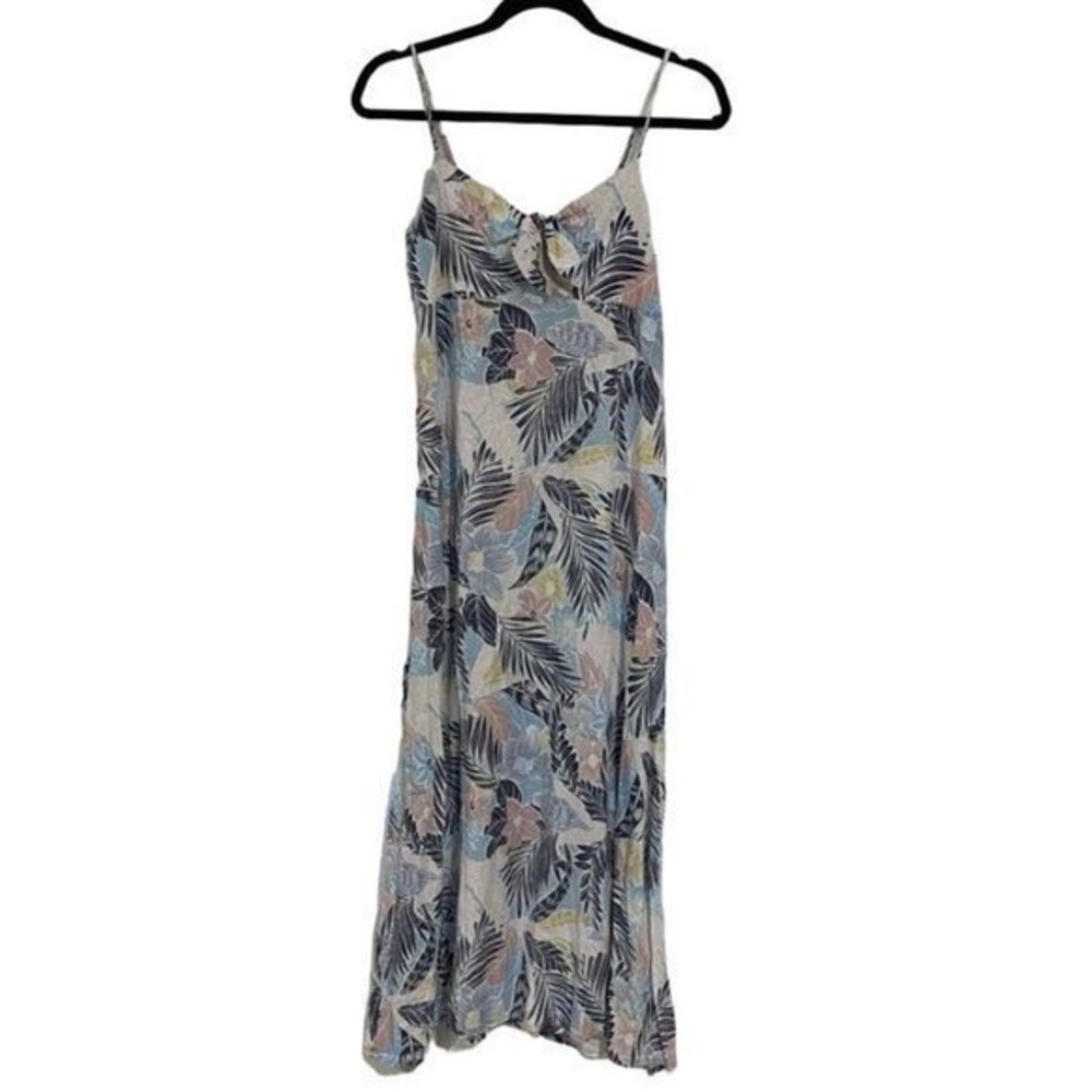 Go Barefoot by Others Follow Tropical‎ Print Makena Midi Dress Size Small NWT